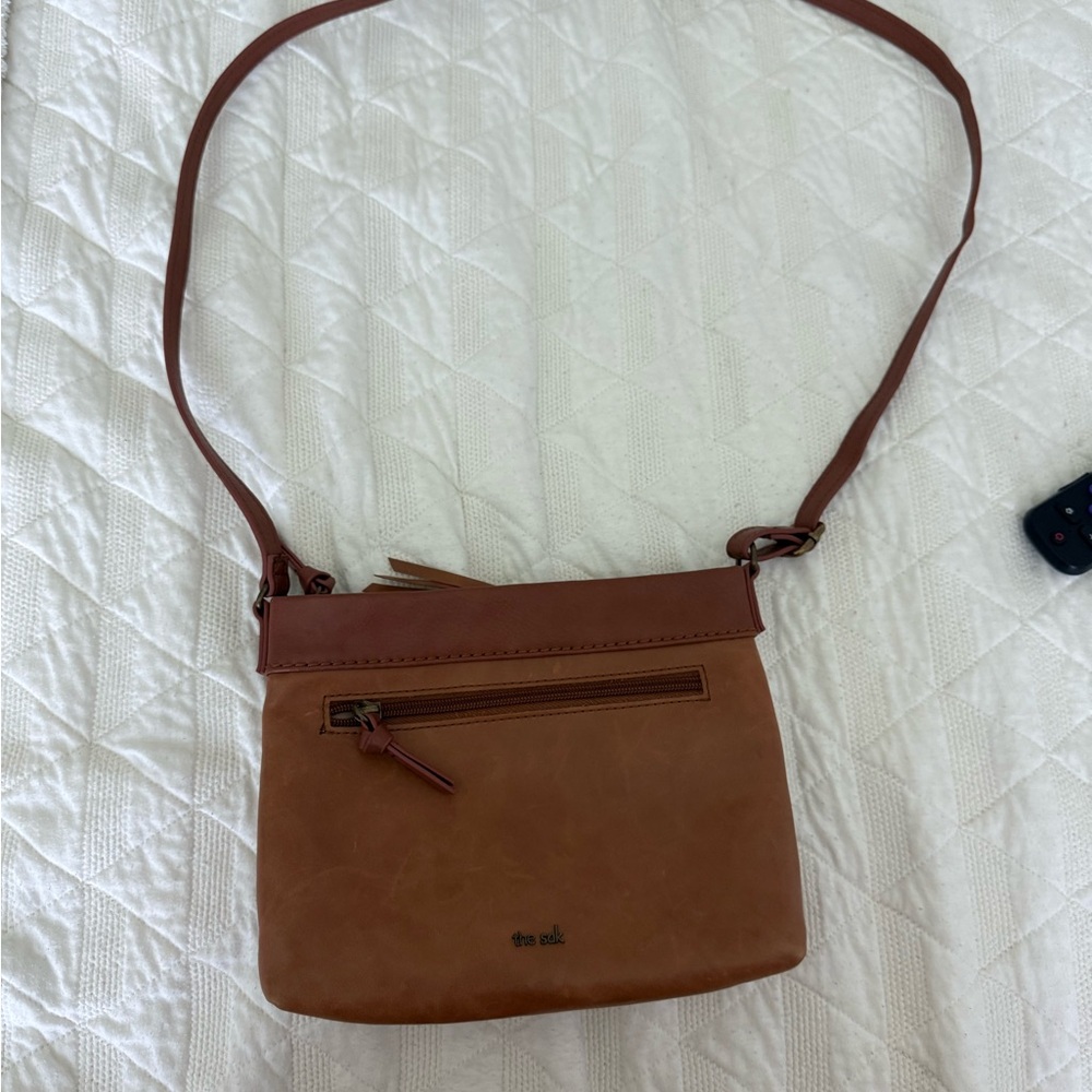 The Sak Tan Leather Crossbody Bag